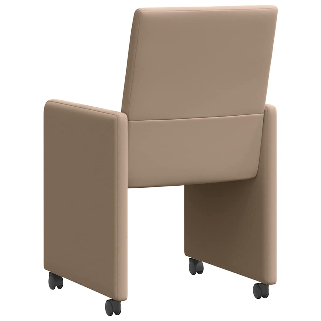 Blagovačke stolice s kotačima s kotačima 2 pcs Boja cappuccina