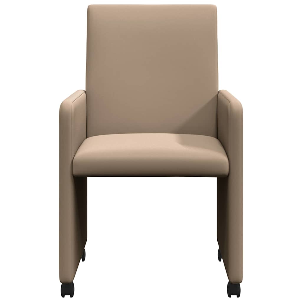 Blagovačke stolice s kotačima s kotačima 2 pcs Boja cappuccina
