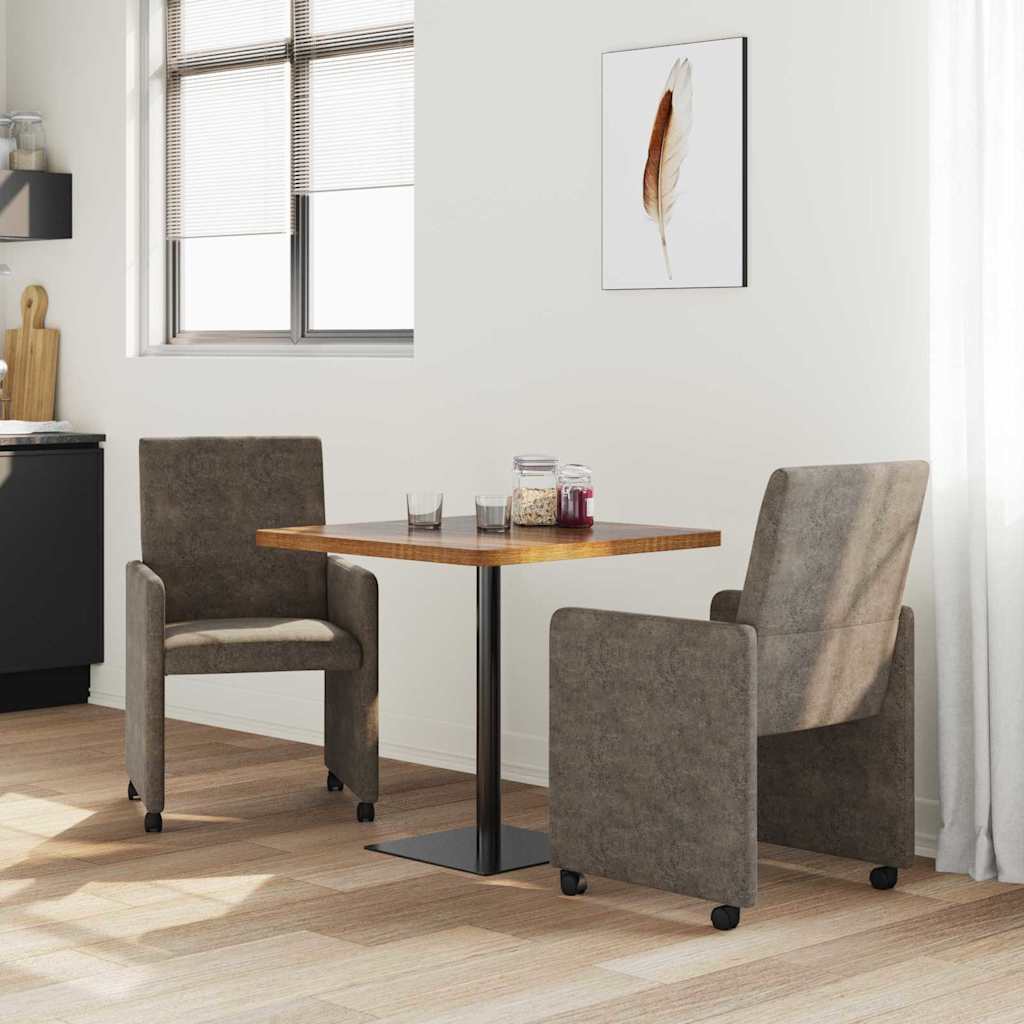 Blagovačke stolice s kotačima 2 pcs Tamno siva 57 x 66 x 94 cm