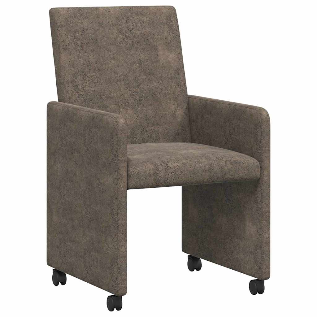 Blagovačke stolice s kotačima 2 pcs Tamno siva 57 x 66 x 94 cm