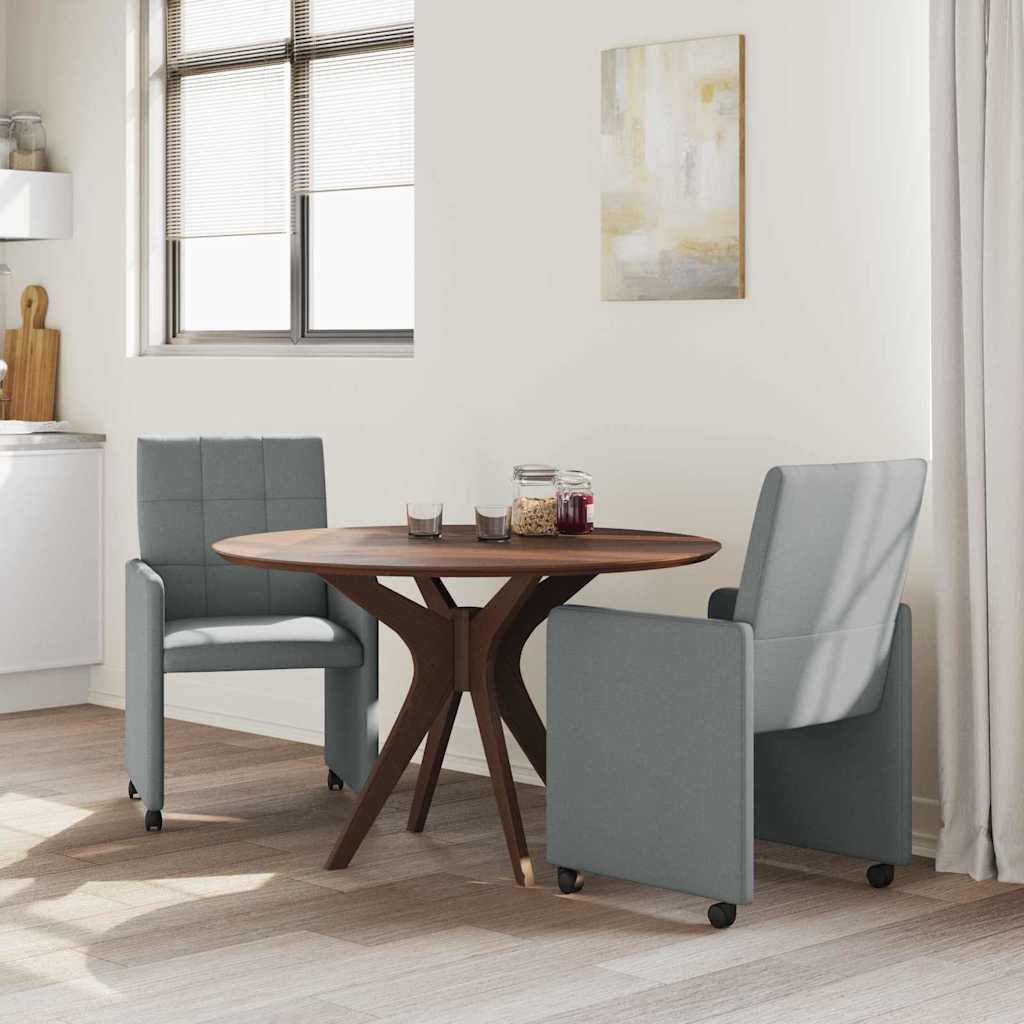Blagovačke stolice s kotačima 2 pcs Svjetlosiva 58 x 65 x 94 cm
