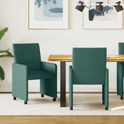 Blagovačke stolice s kotačima 2 pcs Tamnozelena 58 x 65 x 94 cm