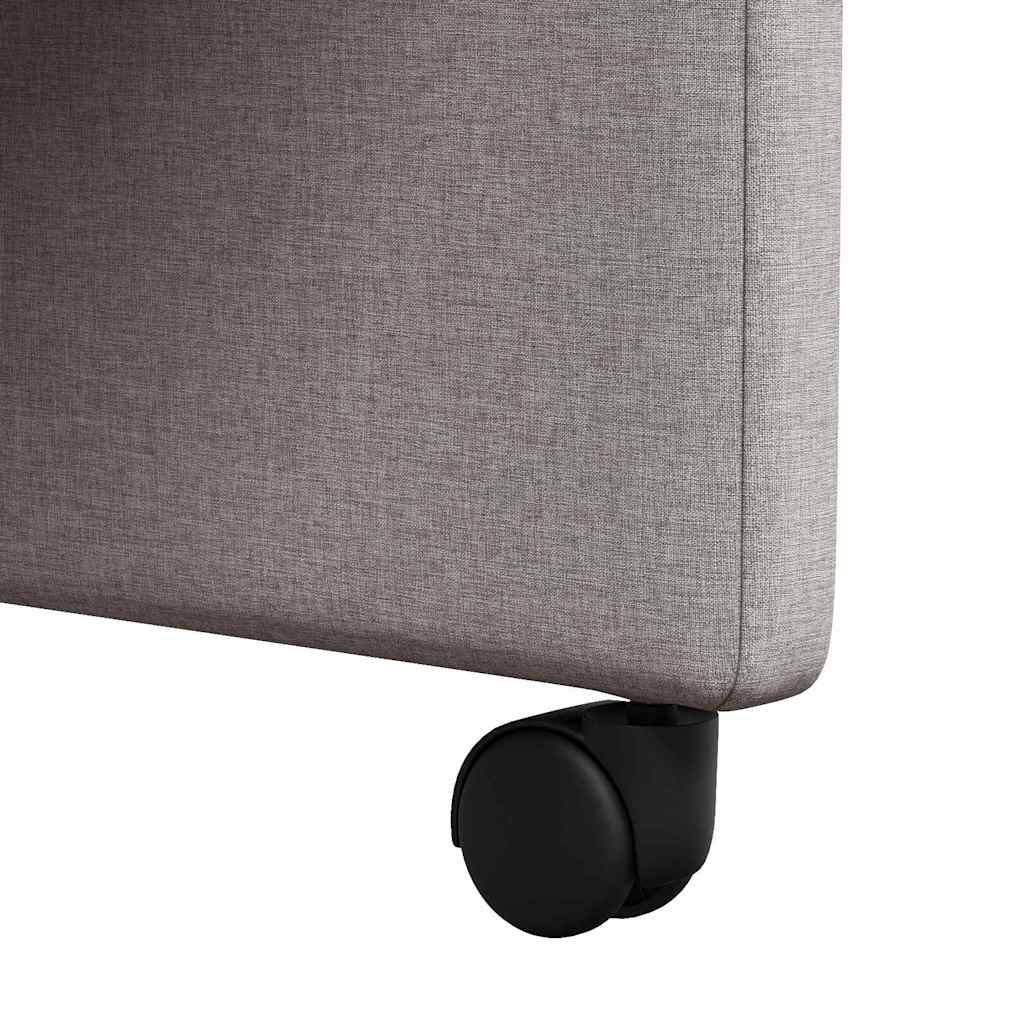 Blagovačke stolice s kotačima 2 pcs Sivo-smeđa 58 x 65 x 94 cm