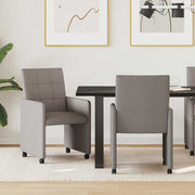 Blagovačke stolice s kotačima 2 pcs Sivo-smeđa 58 x 65 x 94 cm