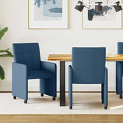 Blagovačke stolice s kotačima 2 pcs Plava 58 x 65 x 94 cm