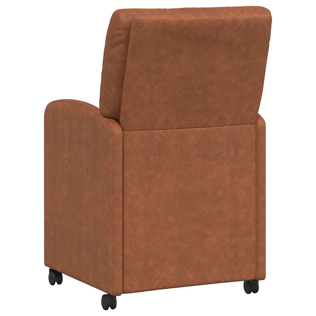 Blagovačke stolice s kotačima 2 pcs Smeđa 57 x 67 x 95 cm