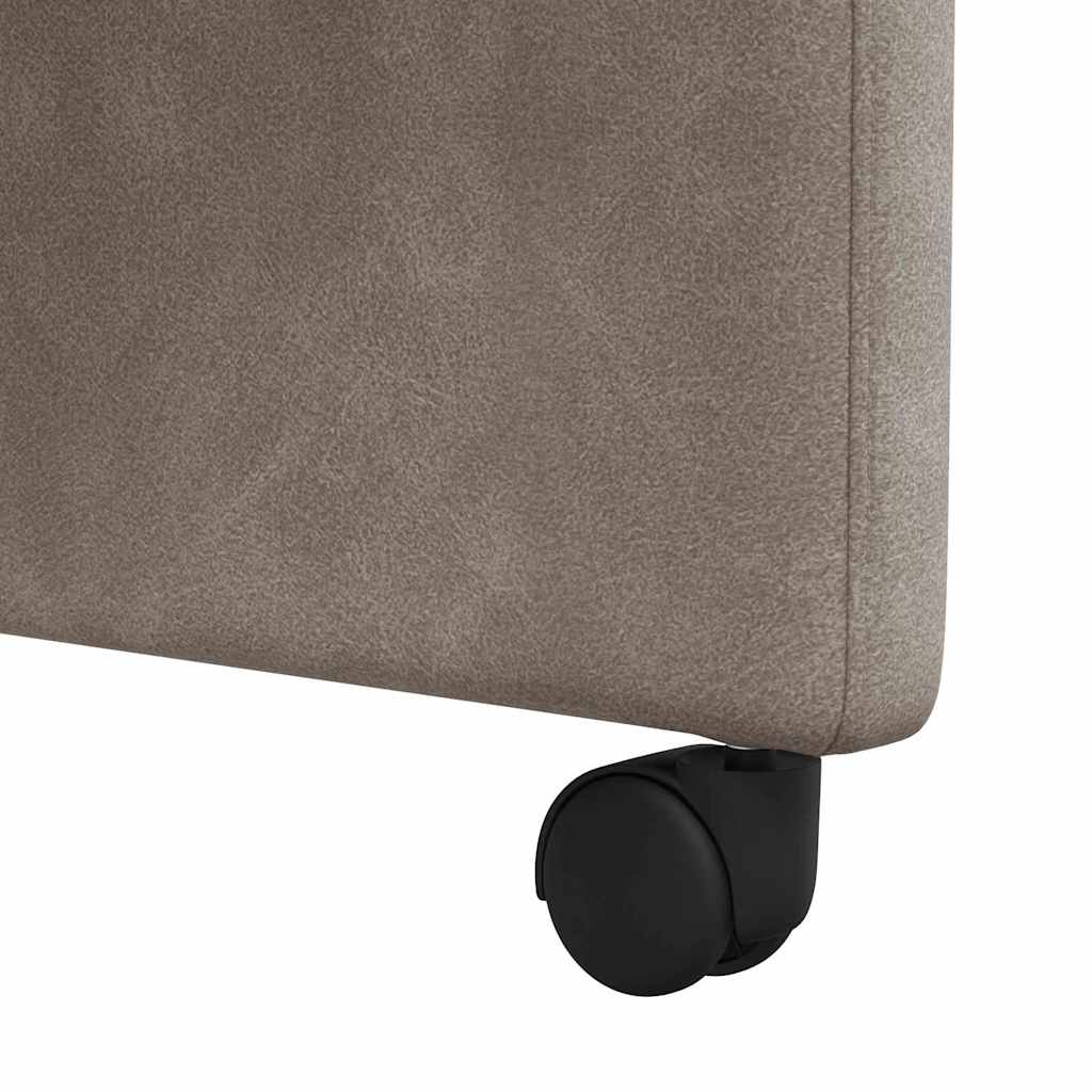 Blagovačke stolice s kotačima 2 pcs Siva 57 x 67 x 95 cm