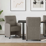 Blagovačke stolice s kotačima 2 pcs Siva 57 x 67 x 95 cm