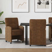 Blagovačke stolice s kotačima 2 pcs Smeđa 57 x 67 x 95 cm