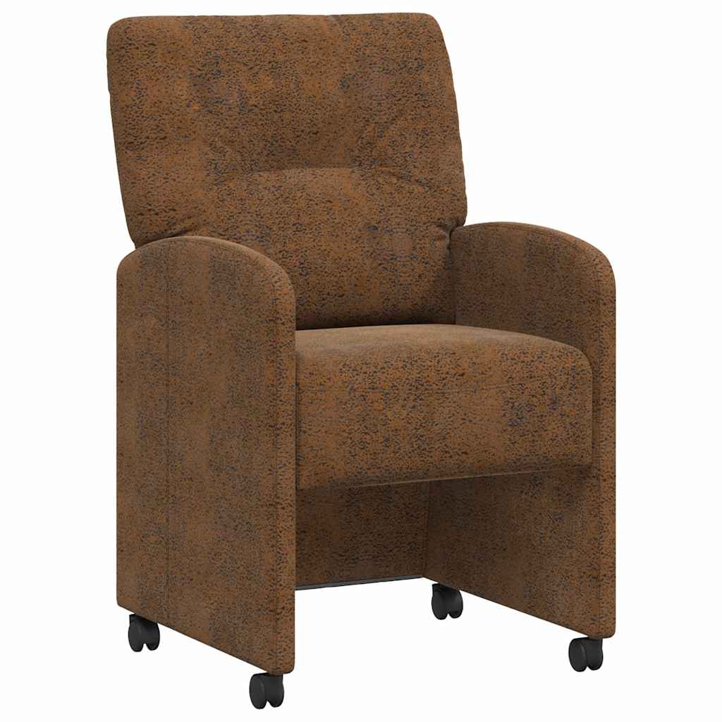 Blagovačke stolice s kotačima 2 pcs Smeđa 57 x 67 x 95 cm