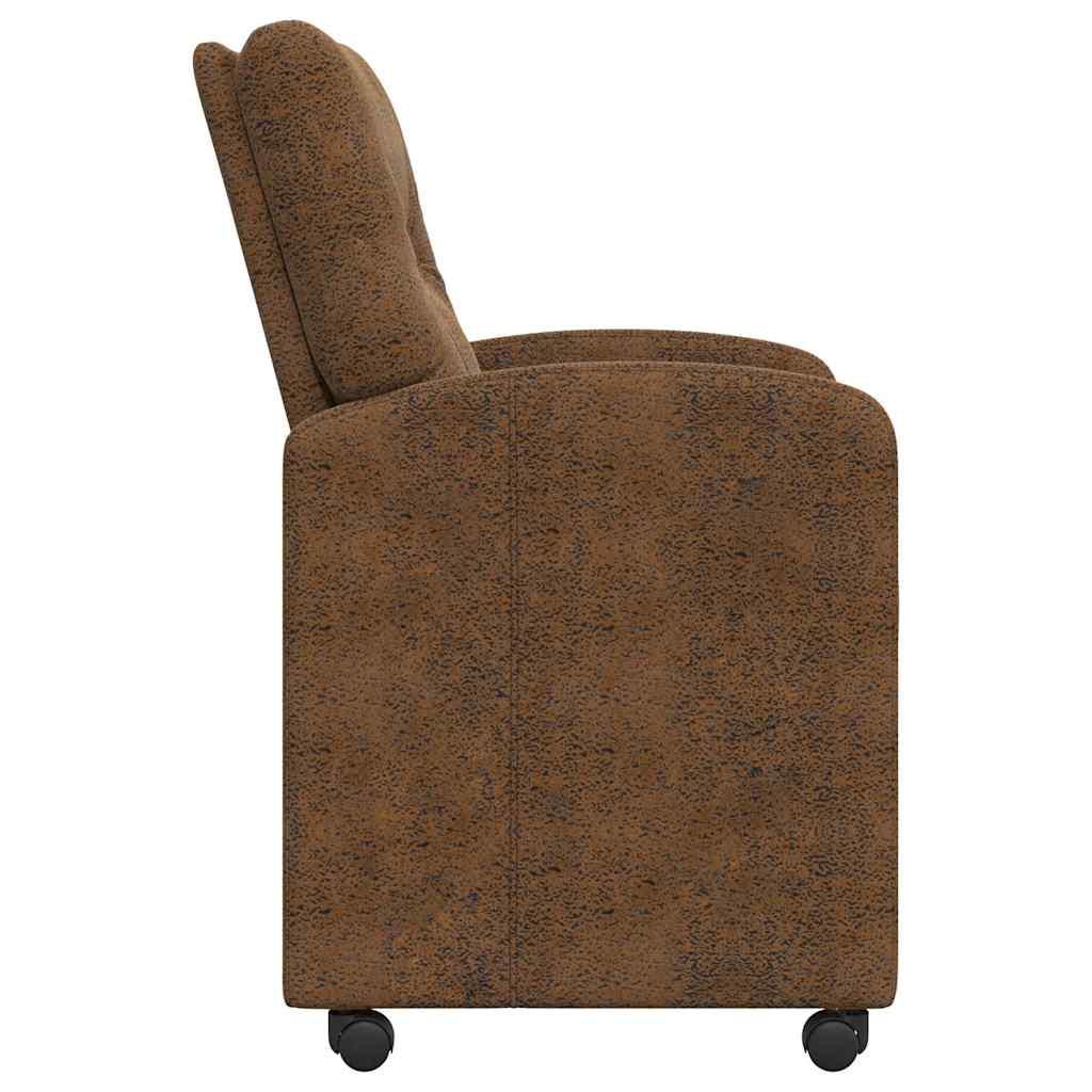 Blagovačke stolice s kotačima 2 pcs Smeđa 57 x 67 x 95 cm
