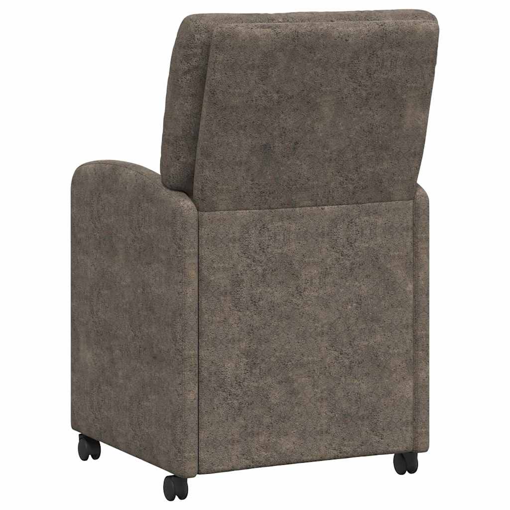 Blagovačke stolice s kotačima 2 pcs Tamno siva 57 x 67 x 95 cm