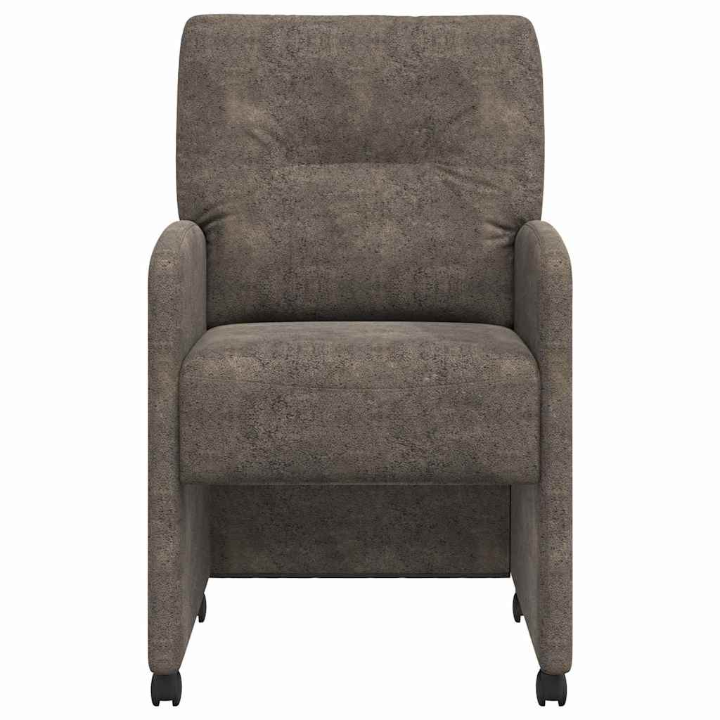 Blagovačke stolice s kotačima 2 pcs Tamno siva 57 x 67 x 95 cm