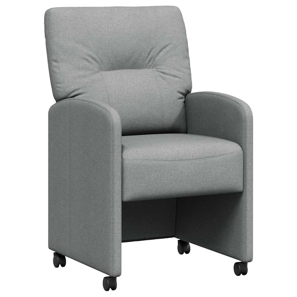 Blagovačke stolice s kotačima 2 pcs Svjetlosiva 57 x 67 x 95 cm