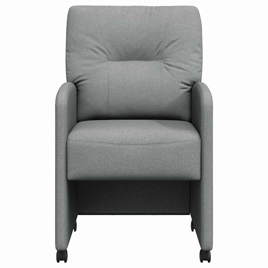 Blagovačke stolice s kotačima 2 pcs Svjetlosiva 57 x 67 x 95 cm