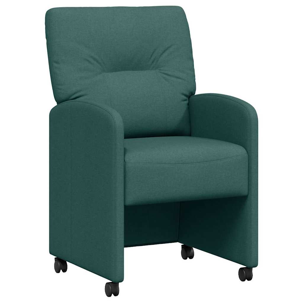 Blagovačke stolice s kotačima 2 pcs Tamnozelena 57 x 67 x 95 cm