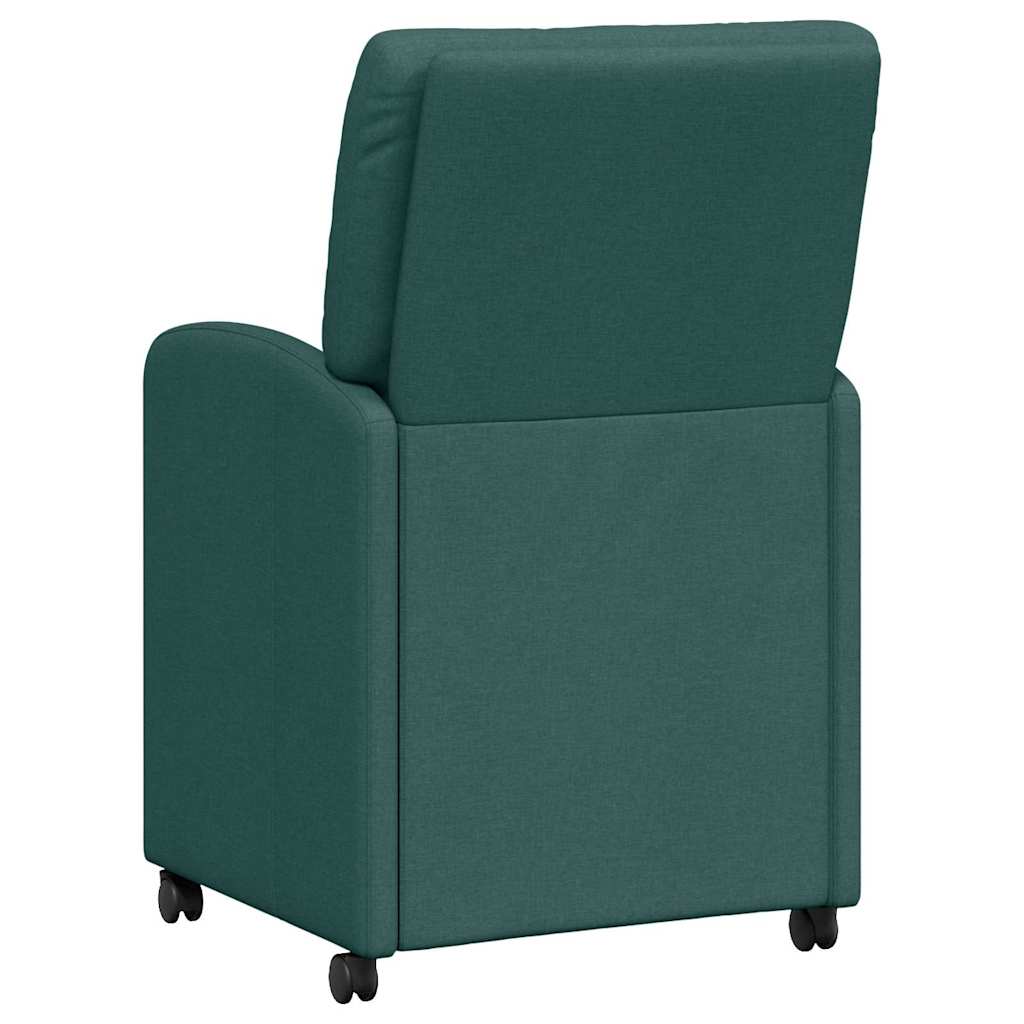 Blagovačke stolice s kotačima 2 pcs Tamnozelena 57 x 67 x 95 cm
