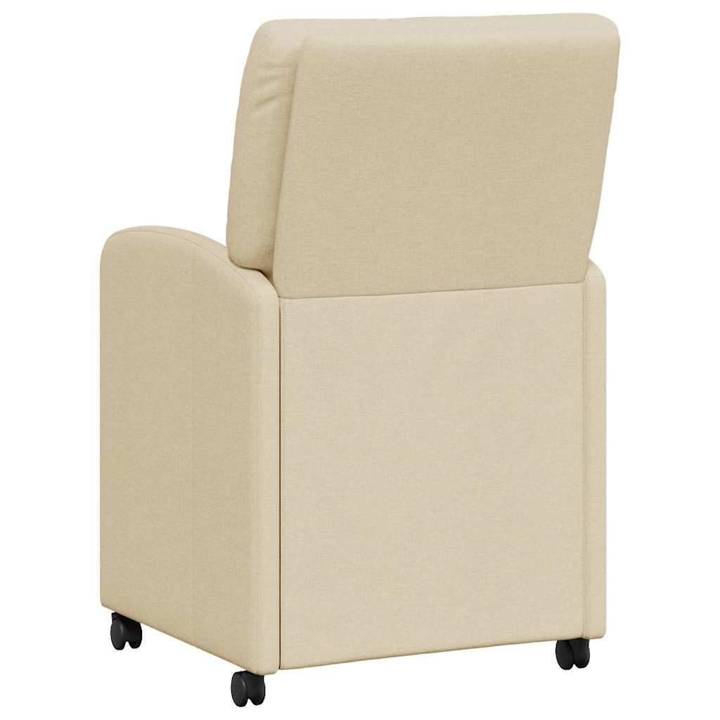 Blagovačke stolice s kotačima 2 pcs Krema 57 x 67 x 95 cm