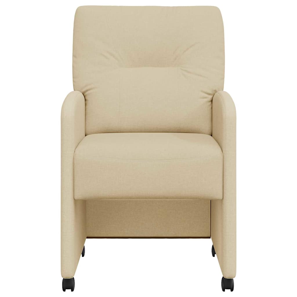 Blagovačke stolice s kotačima 2 pcs Krema 57 x 67 x 95 cm