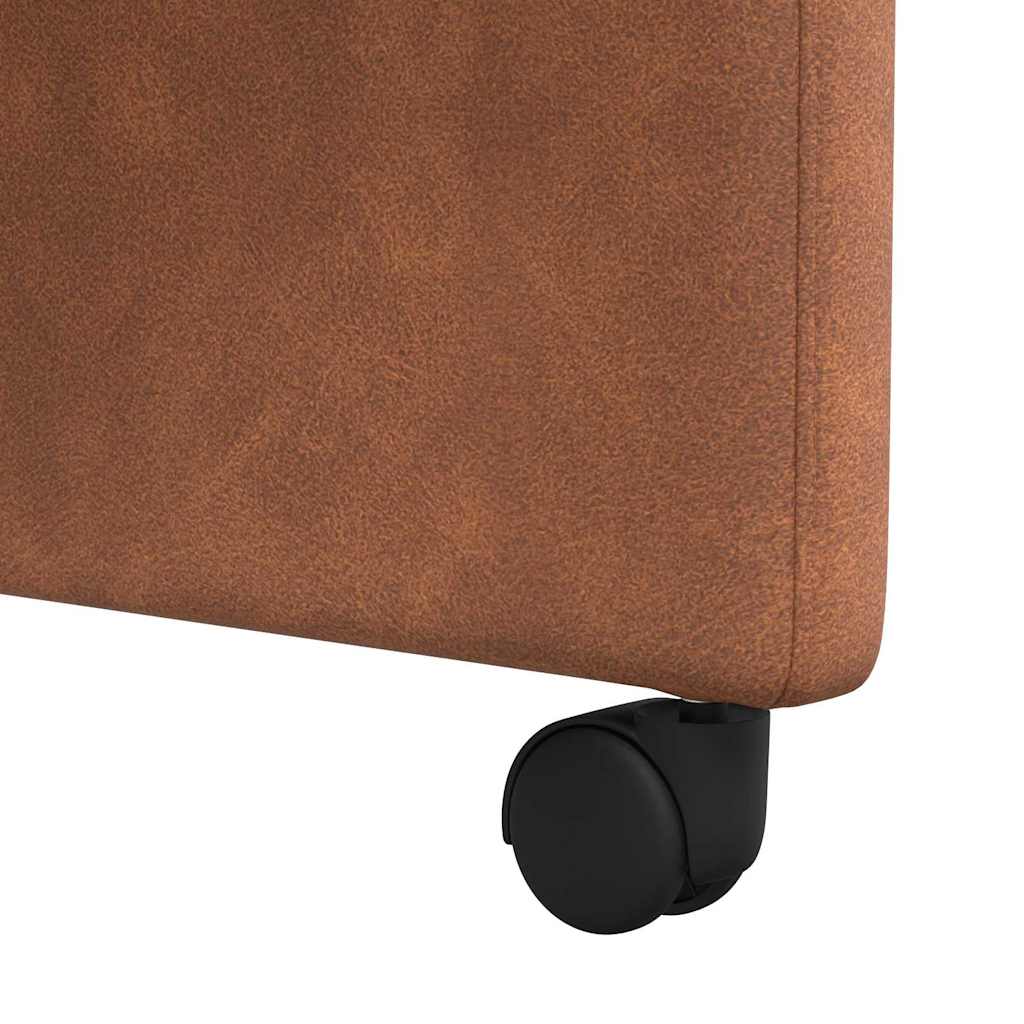 Blagovačke stolice s kotačima 2 pcs Smeđa 58 x 67 x 97 cm