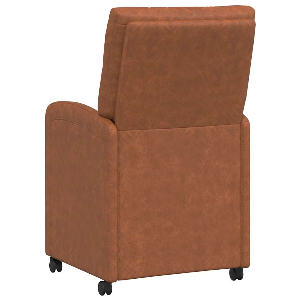 Blagovačke stolice s kotačima 2 pcs Smeđa 58 x 67 x 97 cm