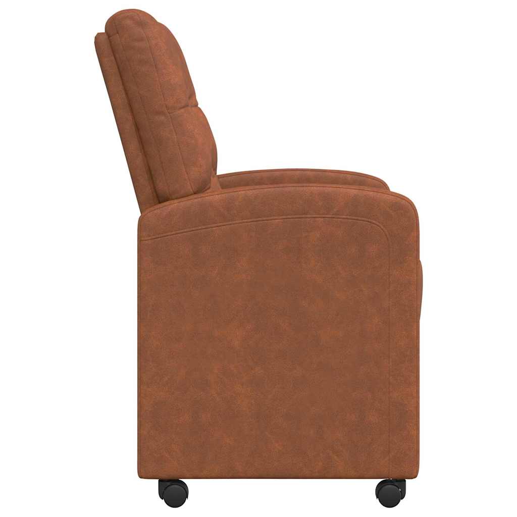 Blagovačke stolice s kotačima 2 pcs Smeđa 58 x 67 x 97 cm