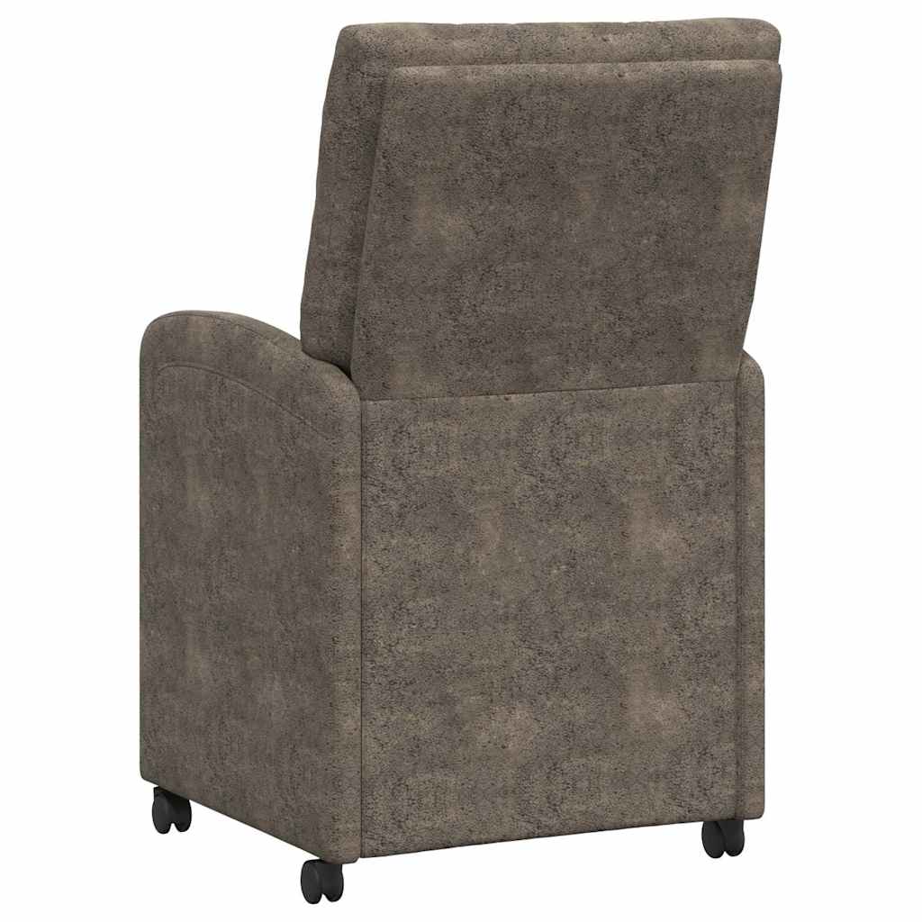 Blagovačke stolice s kotačima 2 pcs Tamno siva 58 x 67 x 97 cm