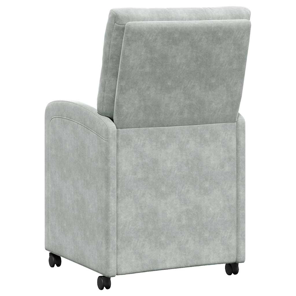 Blagovačke stolice s kotačima 2 pcs Svjetlosiva 58 x 67 x 97 cm