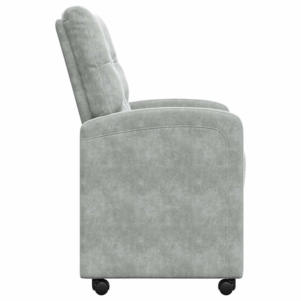 Blagovačke stolice s kotačima 2 pcs Svjetlosiva 58 x 67 x 97 cm