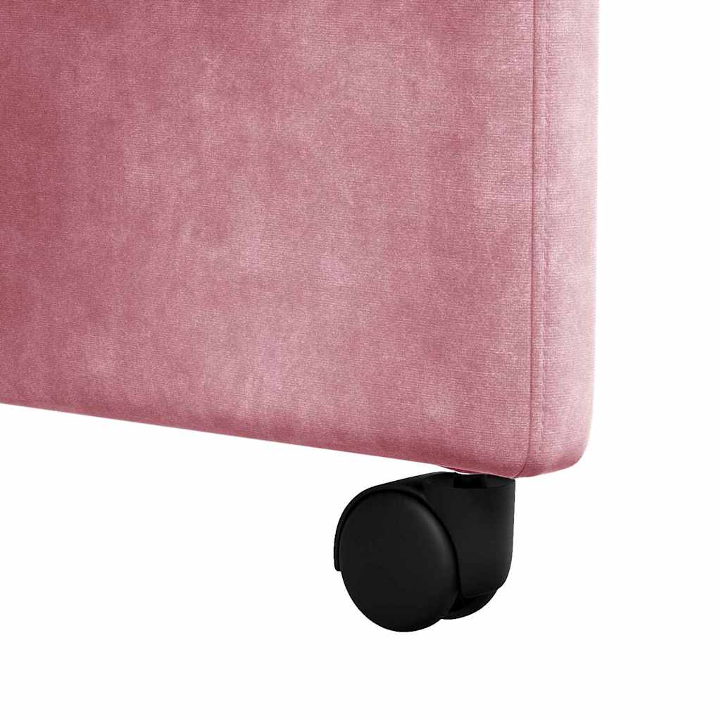 Blagovačke stolice s kotačima 2 pcs Ružičasta 58 x 67 x 97 cm