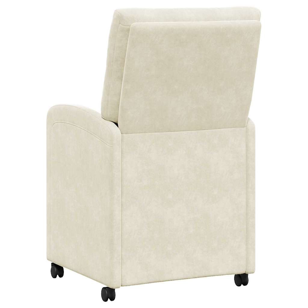 Blagovačke stolice s kotačima 2 pcs Krema 58 x 67 x 97 cm