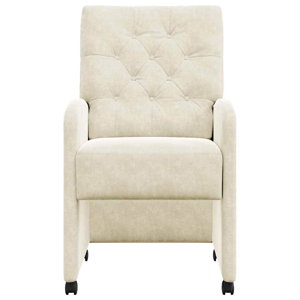 Blagovačke stolice s kotačima 2 pcs Krema 58 x 67 x 97 cm