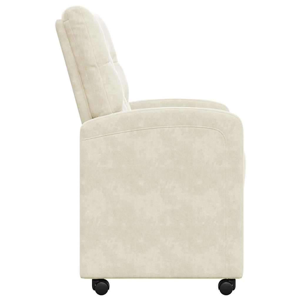 Blagovačke stolice s kotačima 2 pcs Krema 58 x 67 x 97 cm