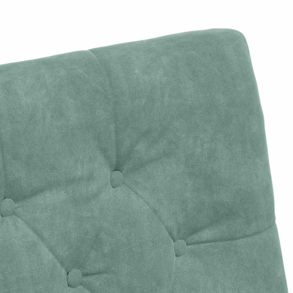 Blagovačke stolice s kotačima 2 pcs zelena boja mora Baršun
