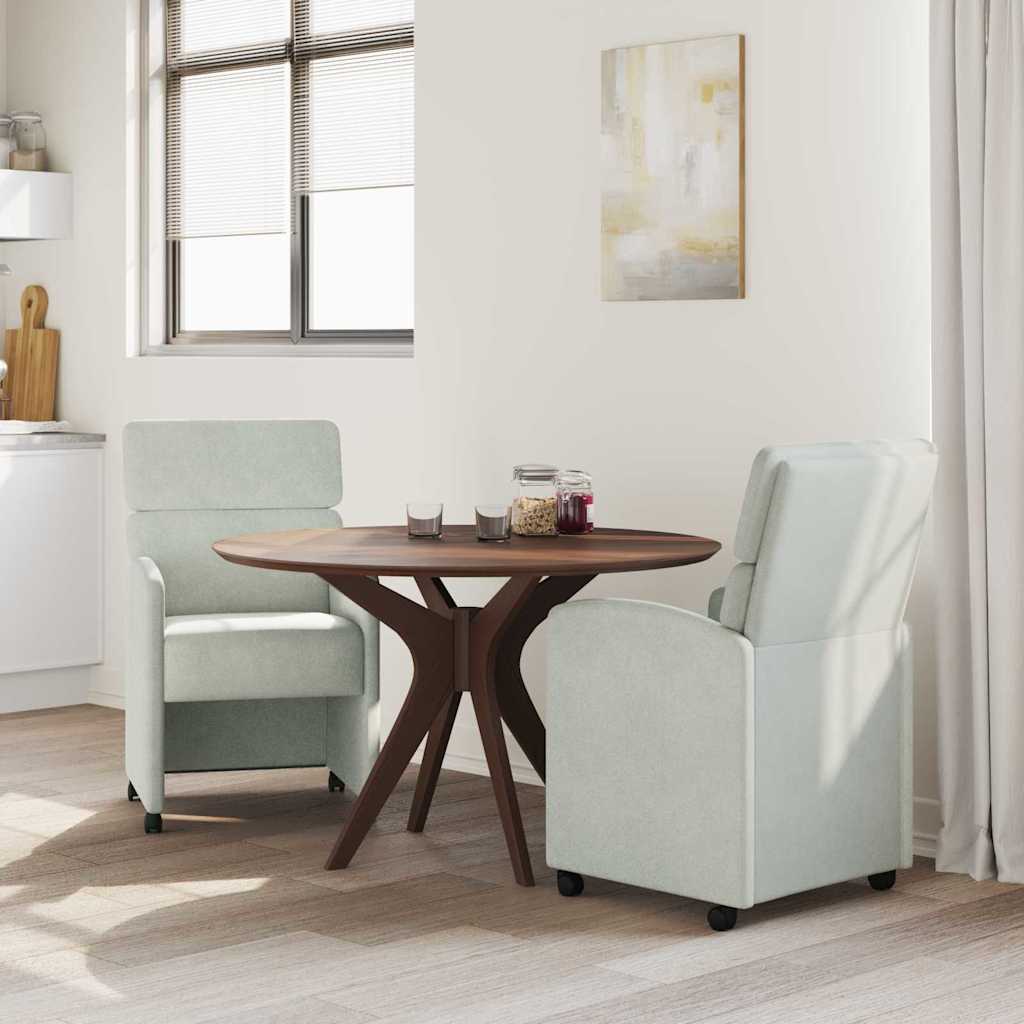 Blagovačke stolice s kotačima 2 pcs Svjetlosiva 58 x 65 x 98 cm