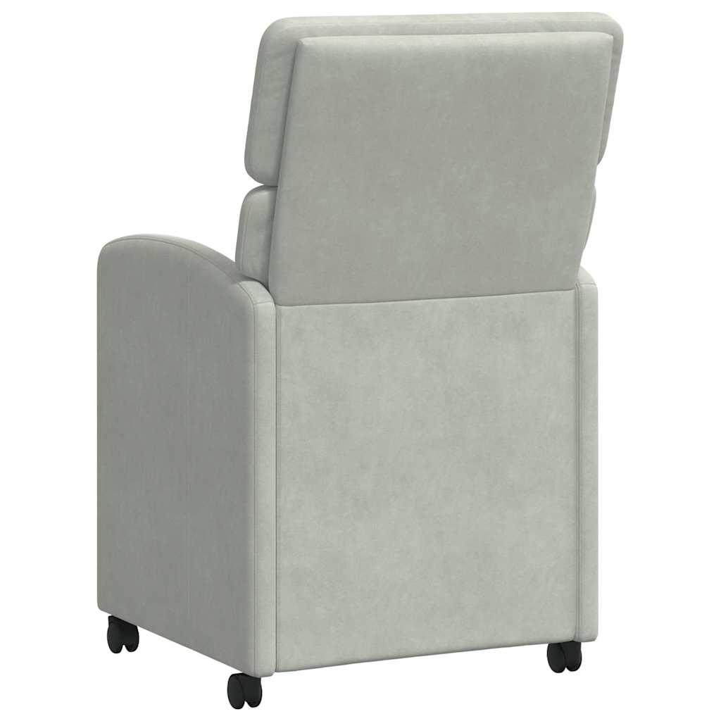 Blagovačke stolice s kotačima 2 pcs Svjetlosiva 58 x 65 x 98 cm
