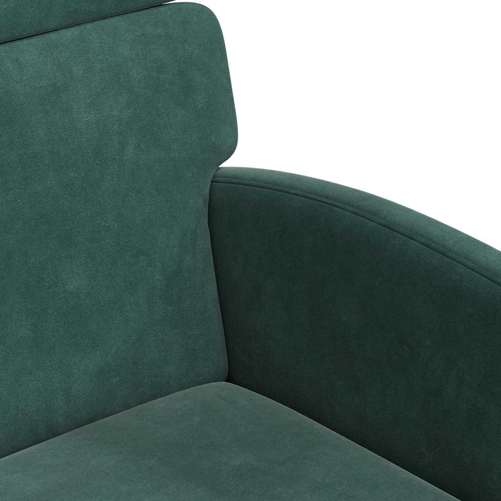 Blagovačke stolice s kotačima 2 pcs Tamnozelena 58 x 65 x 98 cm