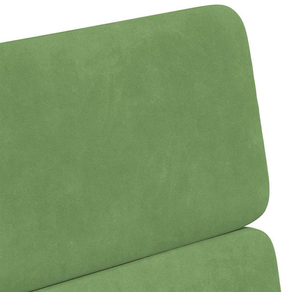 Blagovačke stolice s kotačima 2 pcs Svijetlo zelena Baršun