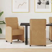 Blagovačke stolice s kotačima 2 pcs Smeđa 58 x 65 x 98 cm