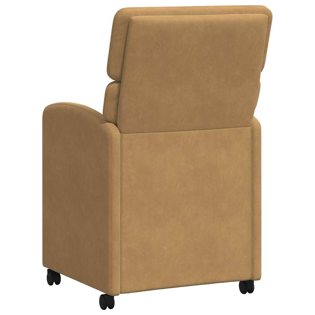 Blagovačke stolice s kotačima 2 pcs Smeđa 58 x 65 x 98 cm