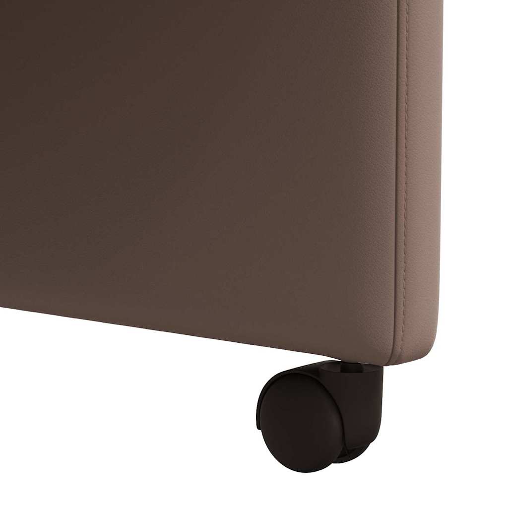 Blagovačke stolice s kotačima 2 pcs Smeđa 58 x 65 x 98 cm