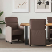 Blagovačke stolice s kotačima 2 pcs Smeđa 58 x 65 x 98 cm