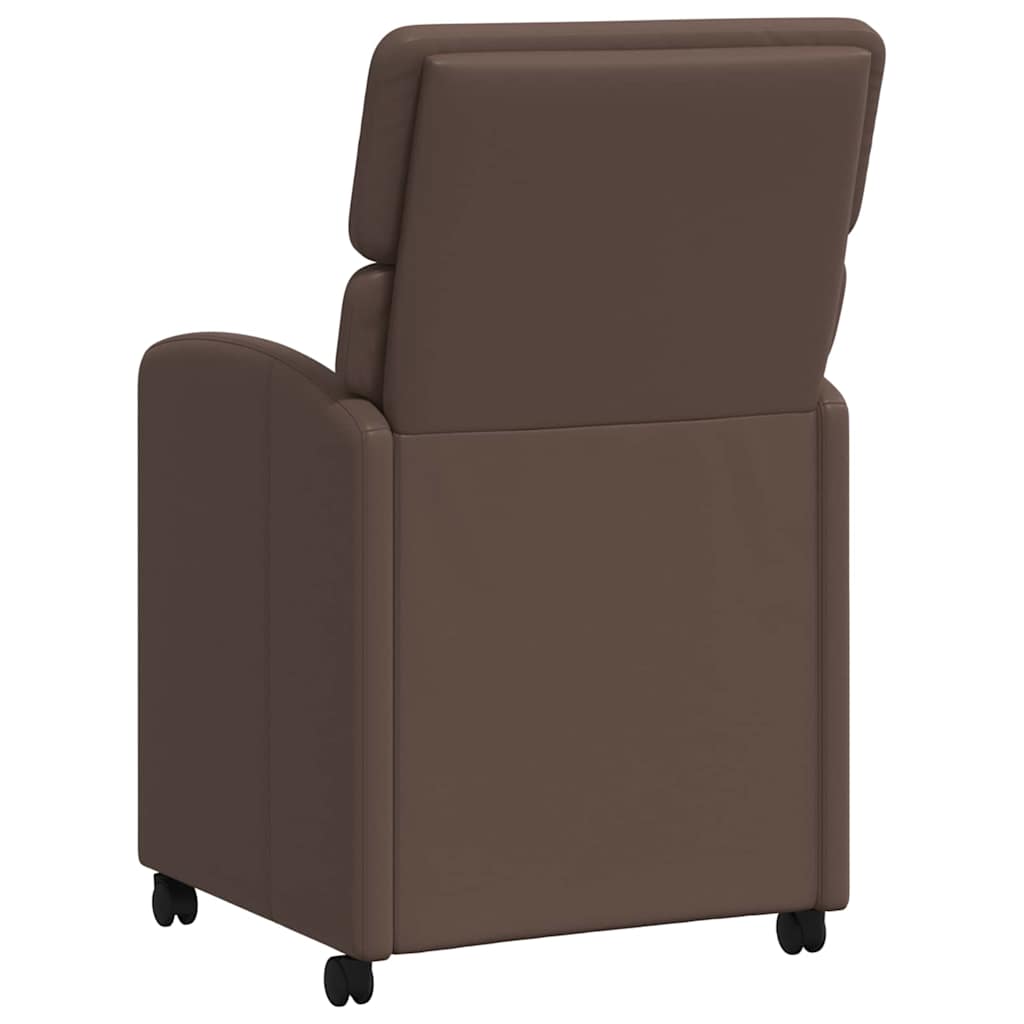 Blagovačke stolice s kotačima 2 pcs Smeđa 58 x 65 x 98 cm