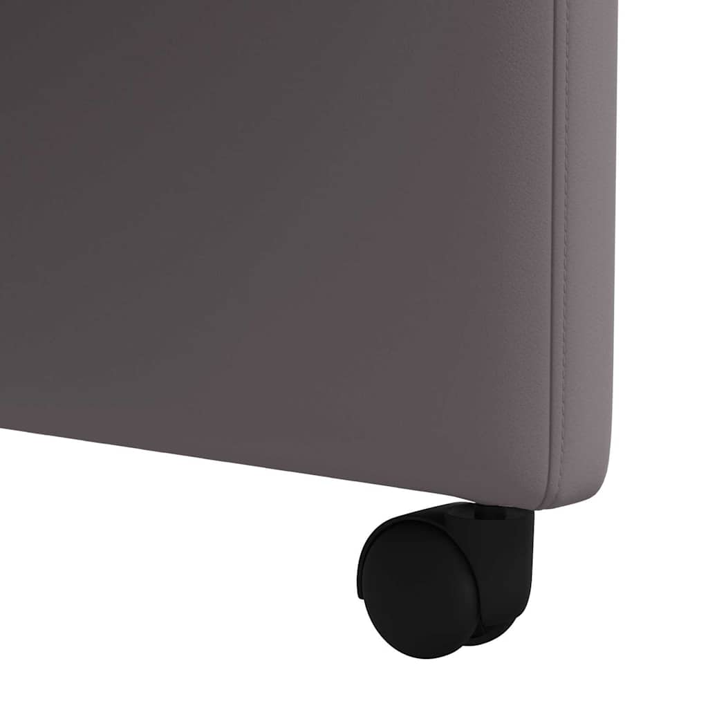 Blagovačke stolice s kotačima 2 pcs Siva 58 x 65 x 98 cm