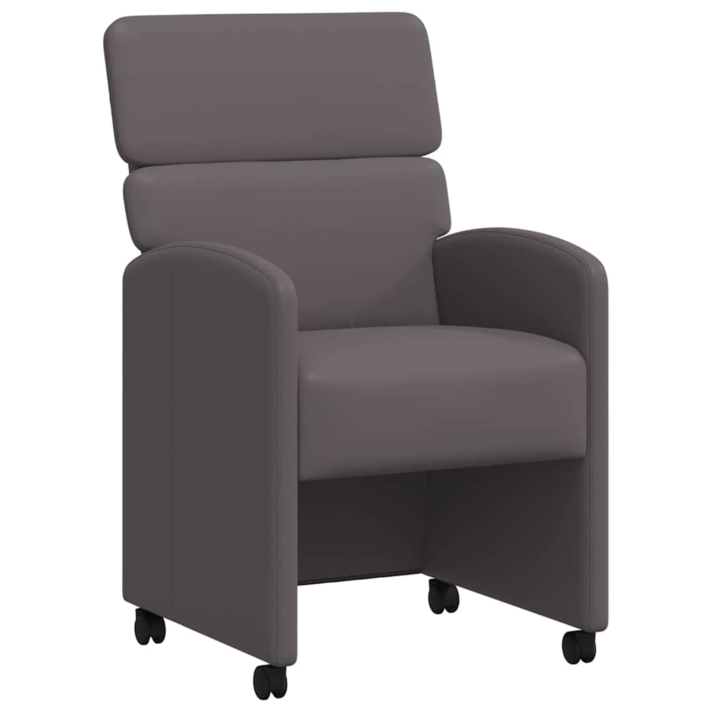 Blagovačke stolice s kotačima 2 pcs Siva 58 x 65 x 98 cm