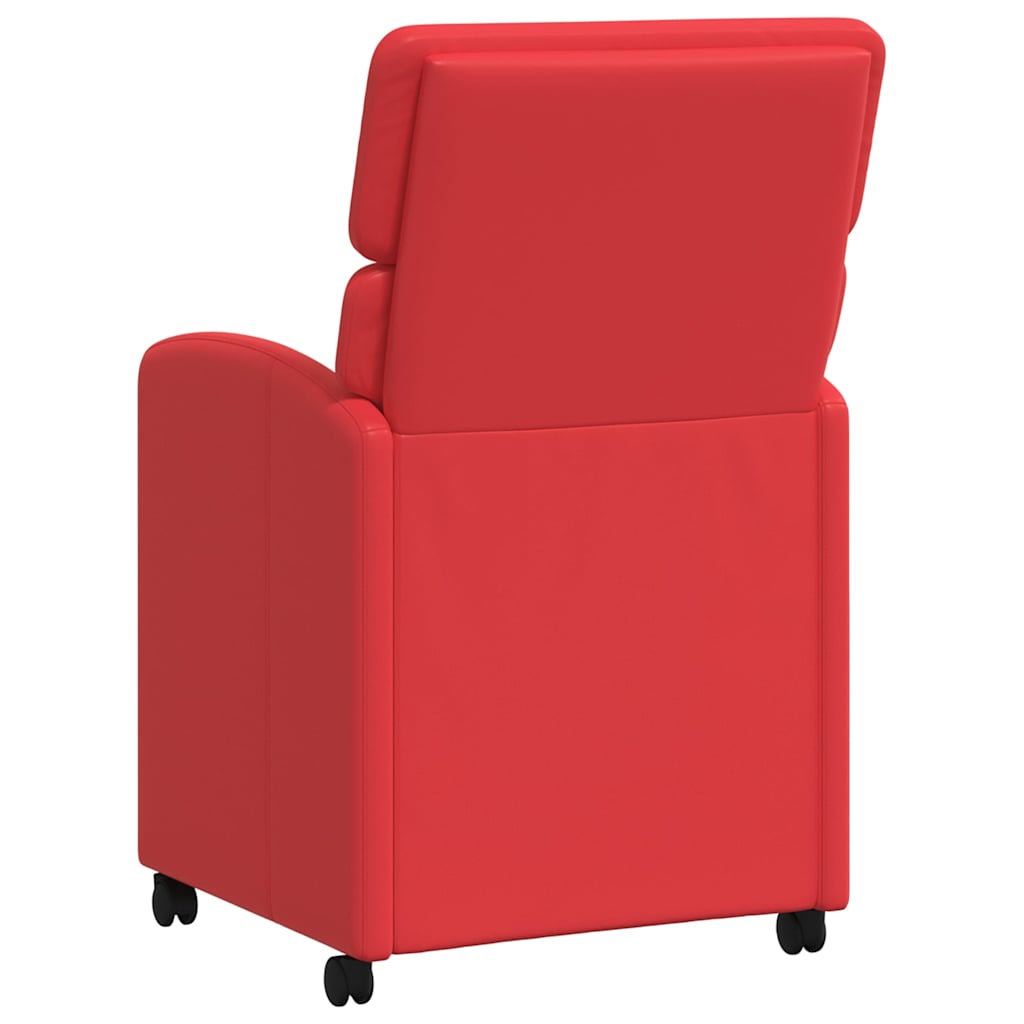 Blagovačke stolice s kotačima 2 pcs Crvena 58 x 65 x 98 cm