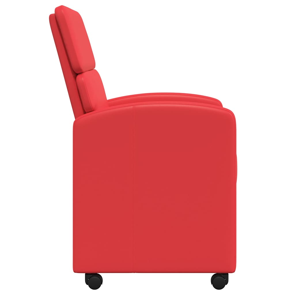 Blagovačke stolice s kotačima 2 pcs Crvena 58 x 65 x 98 cm
