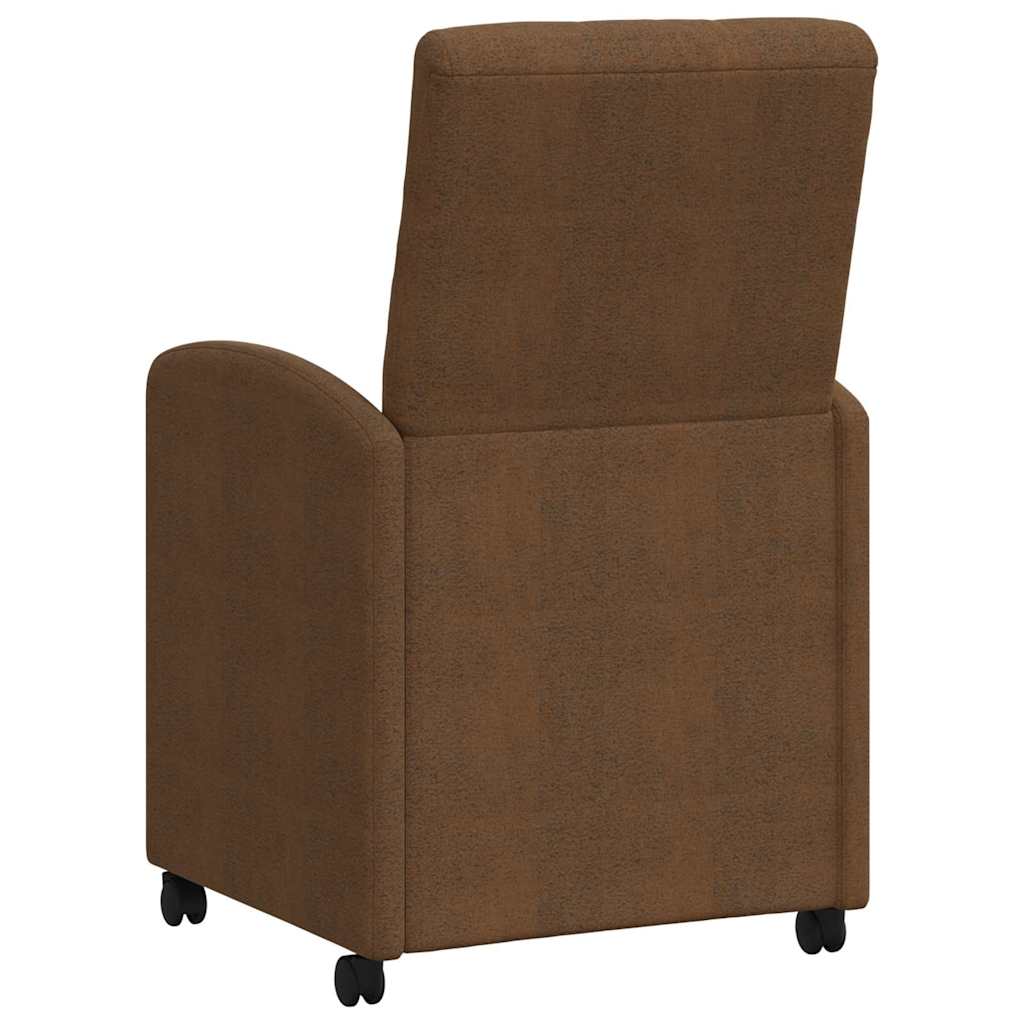 Blagovačke stolice s kotačima 2 pcs Smeđa 58 x 67 x 97 cm