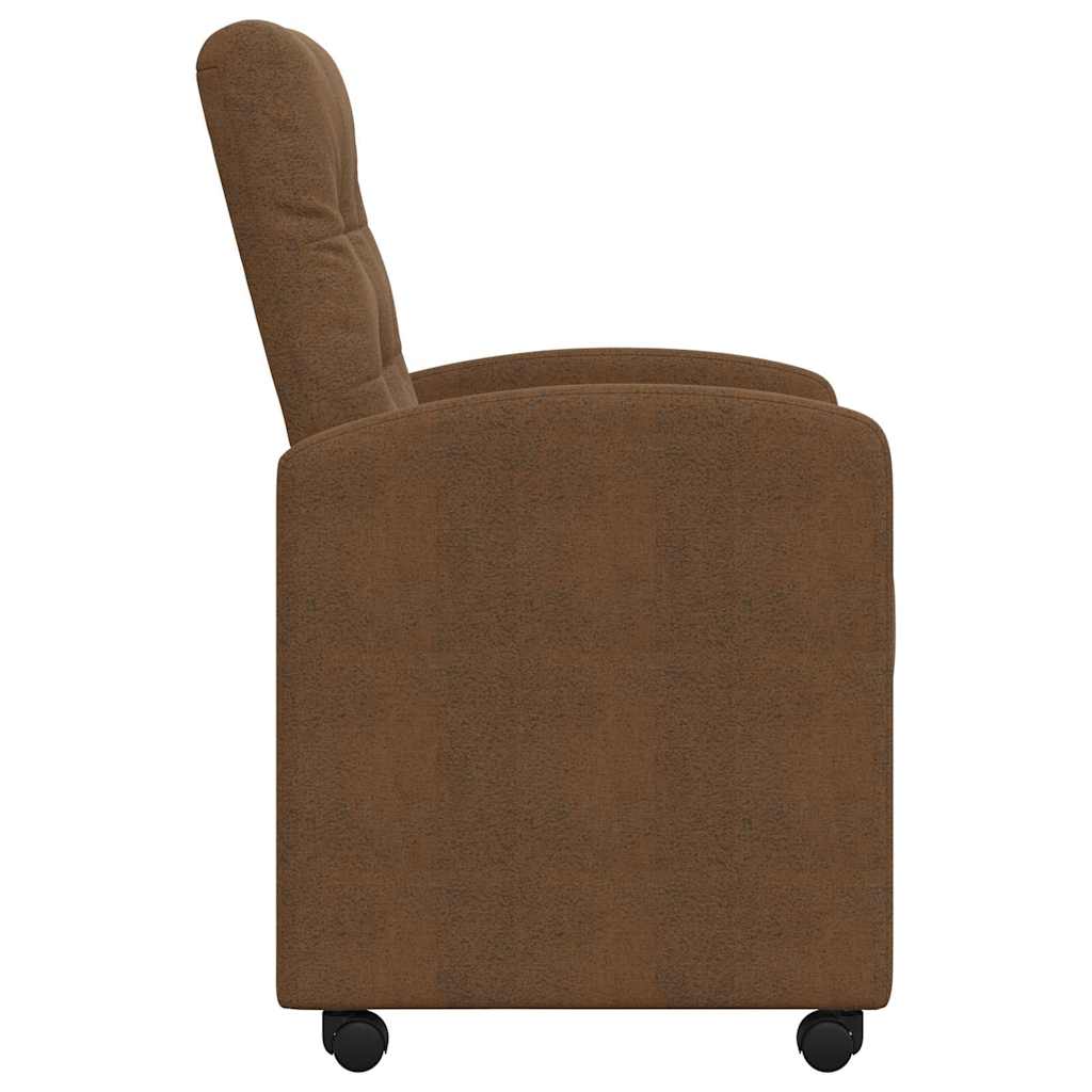 Blagovačke stolice s kotačima 2 pcs Smeđa 58 x 67 x 97 cm