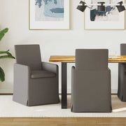 Trpezarijske stolice 2 pcs Svjetlosiva 57 x 67 x 95 cm